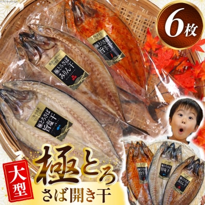極とろさば開き干 干物6枚セット [カネダイ 宮城県 気仙沼市 20564355]