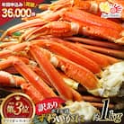 訳あり ボイル ずわいがに 肩付き脚 総重量1kg [20564325]