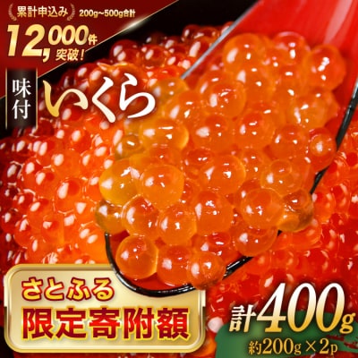 【さとふる限定寄附額】いくら 鱒卵 400g(200g×2p) 鱒いくら [20564994]小分け