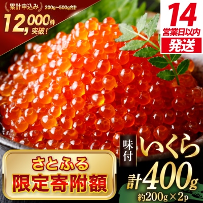 【さとふる限定寄附額】【14日以内発送】鱒 いくら 400g(200g×2p) 20564994