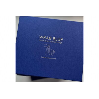 幻の染料パステルで染めたストール インディゴ気仙沼 宮城県 気仙沼市 20563502