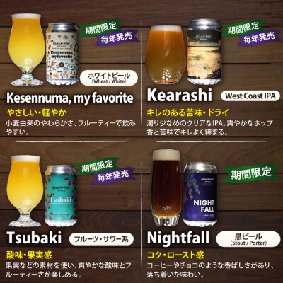 6回 定期便 BTB クラフトビール 6缶 セット【総計36缶】 [20565982]