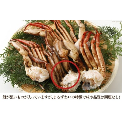 まるずわいがに 肩脚肉 総重量1kg (3-5肩相当) [20564327]