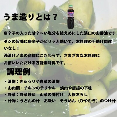 気仙沼 万能 浅漬けの素 うま造り 500ml×6本 調味料 醤油 [石渡商店 20563666]