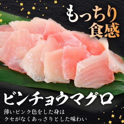 マグロづくしセット タタキ メバチ & ビンチョウ 切り落し 計3パック [20563665]