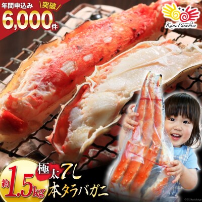 本 タラバガニ 脚 ボイル済 約1.5kg 極太7Lサイズ 20564326 