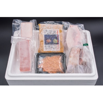 まぐろ 【漁師食堂シリーズ】おまかせセット 6種類 合計1kg [羽根 20563774]