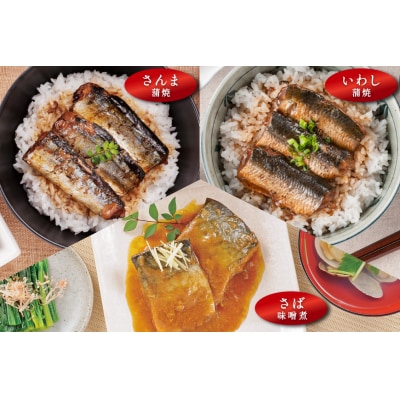 三陸食堂 煮魚 惣菜 セット 7種 12パック [阿部長商店 20565444]さば さんま レンジ