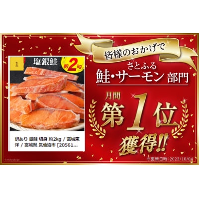 訳あり 鮭 切身 約2kg [宮城東洋 宮城県 気仙沼市 20564991] サーモン