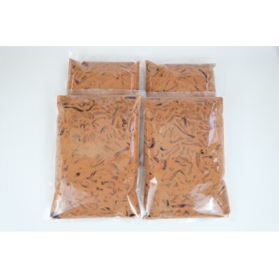 いか塩辛 4kg(1kg×4p) 冷凍 [小野万 20565160]