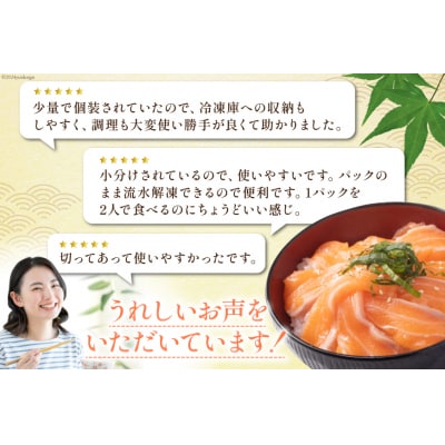 訳あり 無添加 サーモン 切り落とし おさしみ用 1kg 125gx8p [20564313]