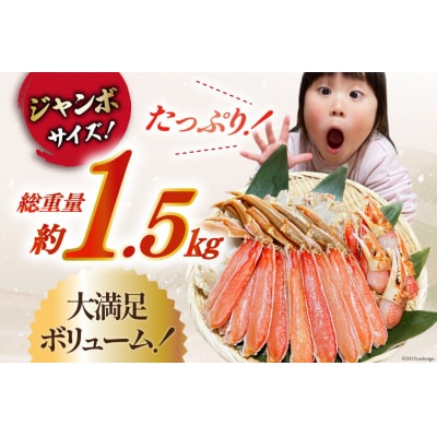 年内配送 カット済 ずわいがに むき身セット 総重量1.5kg 正味重量1.2kg 20564319