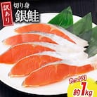 訳あり 無添加 減塩 塩銀鮭 切身 総重量 1kg [足利本店 20565550]