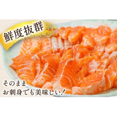 訳あり トロサーモン 切り落とし 1kg (125g×8p)  個包装 [足利本店 宮城県 気仙沼市