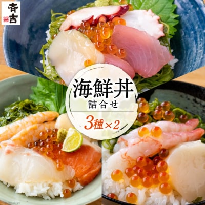 海鮮丼 斉吉海鮮丼 3種 各2袋 計6袋 [斉吉商店 宮城県 気仙沼市 20564949] ◎