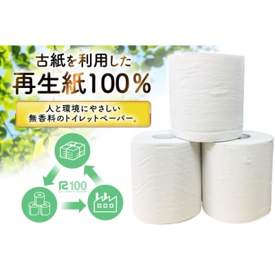 しろくま トイレットペーパー ダブル 96ロール (12R×8パック) [20565068]