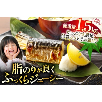 訳あり 骨取り さば 切身 計1.5kg (500g×3p) 小分け 無塩 [20565640]