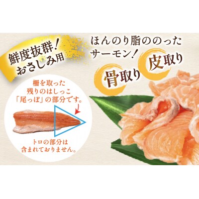 訳あり 無添加 ノルウェー産 アトランティックサーモン 切り落とし 800g [20565990] 