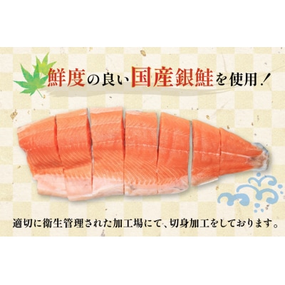 訳あり 国産 骨取り 銀鮭 厚切り 切身 計1.5kg 無添加 無塩 [足利本店 20565638]