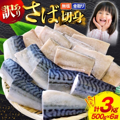 訳あり 骨取り トロ さば 切身 計3kg (500g×6p) [足利本店 20565813]