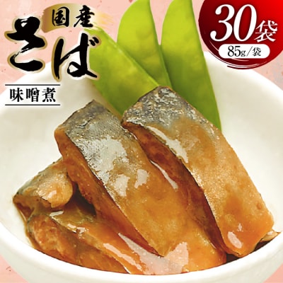 さば 味噌煮 85g 30袋 計2.55kg [気仙沼市物産振興協会 20565957] 