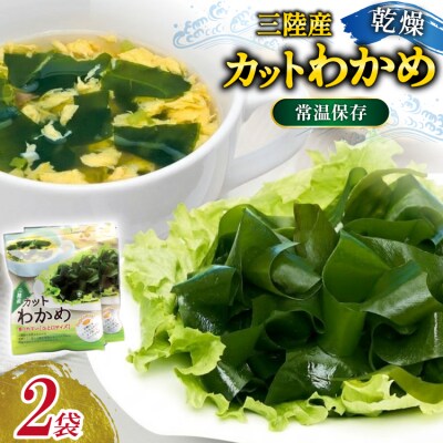 三陸産カットわかめ 乾燥わかめ 20g 2袋 計40g [20566105] 