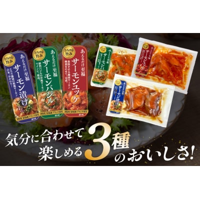 サーモン FIVE STAR ブランド サーモンユッケ サーモンバジル 3種 [20566152]