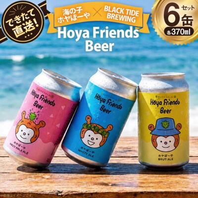 ビール Hoya Friends Beer 3液種 370ml缶 計6本 [20566095]