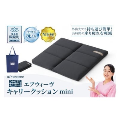 エアウィーヴ キャリークッションmini | airweave 洗える 洗濯 クッション 座布団