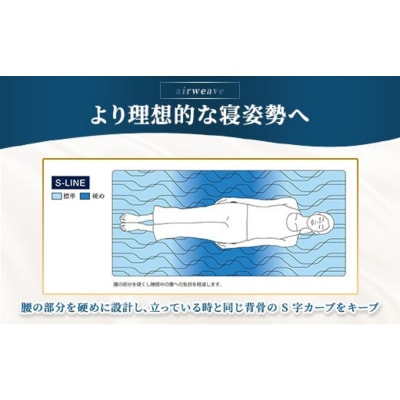 エアウィーヴ マットレストッパー1.0 セミダブル| 【正規品】 日本製 快眠 寝具 高反発 洗える