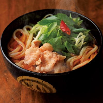 神楽門前湯治村 元祖うまから 冷凍夜叉うどん 4個セット[No5895-0441]