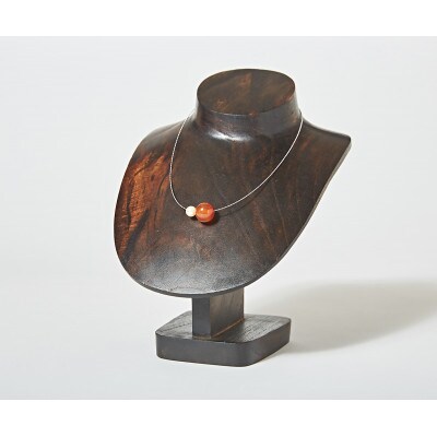 OMAMORI JEWELRY あこや真珠8mm 夫婦岩チョーカーSV925 カーネリアン 1900