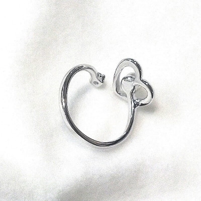 リング・ハート(淡水本真珠・ボタン)SV製　1920