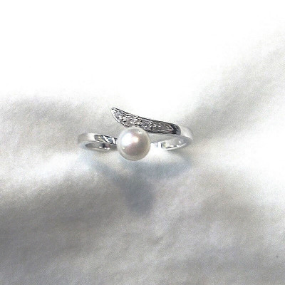 リング・テール(淡水本真珠・ボタン)SV製　1921