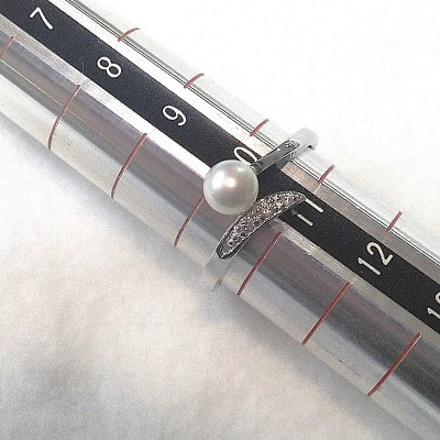 リング・テール(淡水本真珠・ボタン)SV製　1921