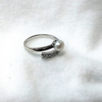 リング・バンド(淡水本真珠・ボタン)SV製　1924