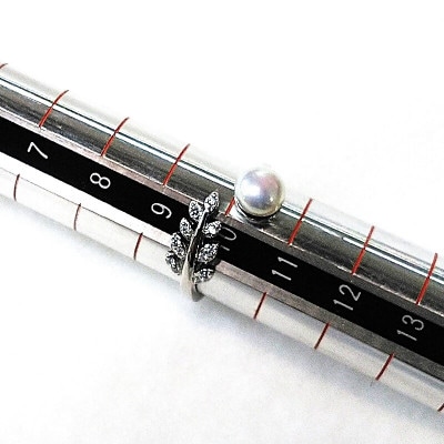 リング・リーフ(淡水本真珠・ボタン)SV製 1926