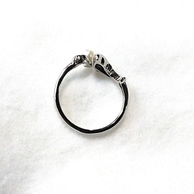 リング・ドルフィン(淡水本真珠)SV製 1923