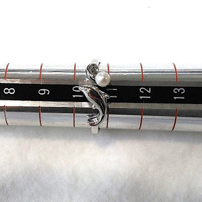 リング・ドルフィン(淡水本真珠)SV製 1923