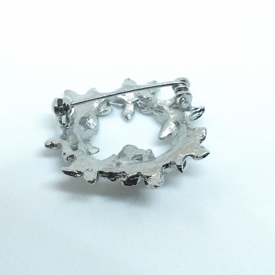 ブローチ・リース(A)(淡水本真珠・ボタン) 1981