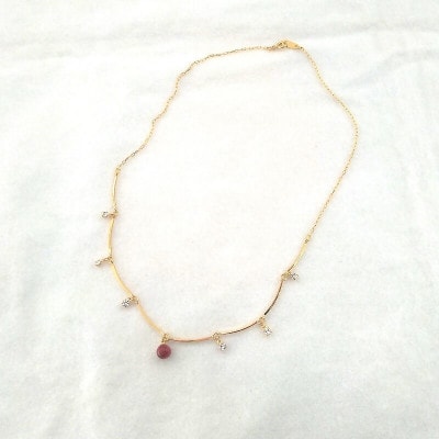 珊瑚キラキラネックレス・G(アフリカ珊瑚)2120