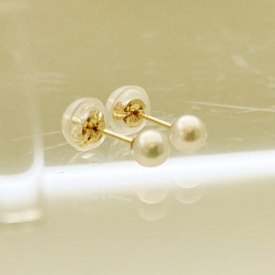 アコヤ真珠3.5mm　K18 スタッドピアス 1730