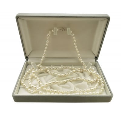 アコヤ真珠6～7mm ロングネックレス120cm 1896