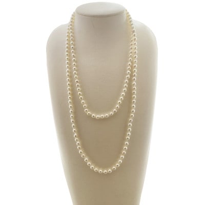 アコヤ真珠6～7mm ロングネックレス120cm 1896