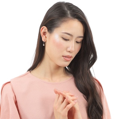 プラチナあこや本真珠2WAYフープピアス　1094