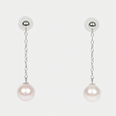 プラチナアコヤ真珠ピアス（6.5mm）(RPE159-001)|TSUTSUMI