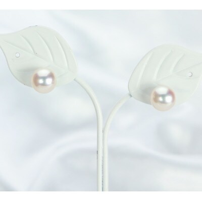 アコヤ花珠プラチナピアス8.0mm【真珠科学研究所花珠鑑別書付】 249