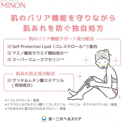ミノン全身保湿ミルク400mL1本　2020