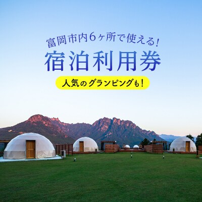 富岡市内ホテル・旅館・民宿利用券(3,000円分)