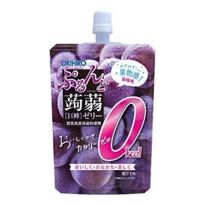 オリヒロ ぷるんと蒟蒻ゼリースタンディング カロリーゼロ巨峰 1ケース F20E-296